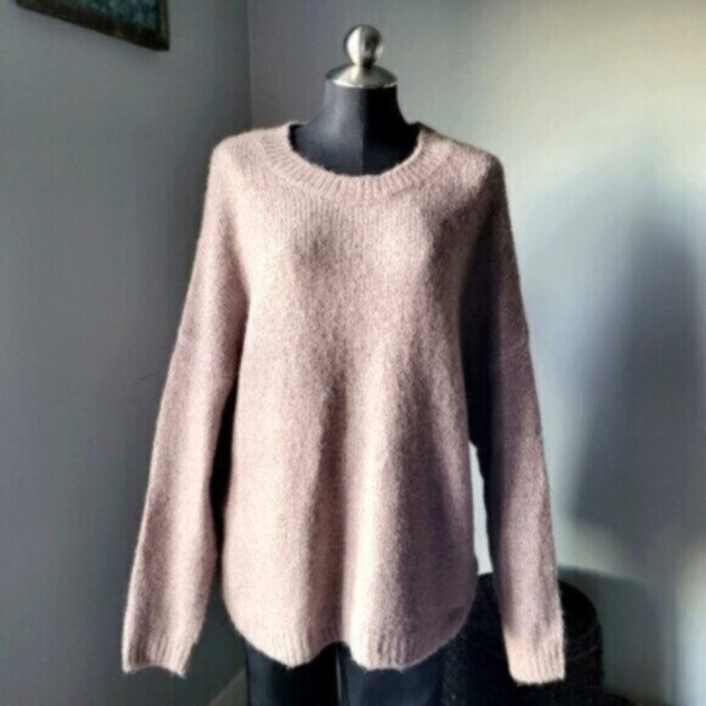 Soya Concept Oversized Crew Neck Knit Sweater Sz Large NWT
